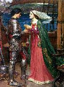 John William Waterhouse Tristan and Isolde with the Potion oil painting on canvas